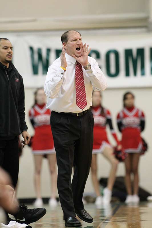 Coach Psaras coaching at Rogers in 2011